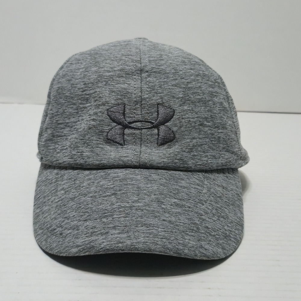 Under Armour Women's Play Up Heathered Gray Adjustable Running Hat OSFA Cap